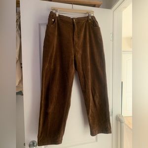 Brown corduroy pants